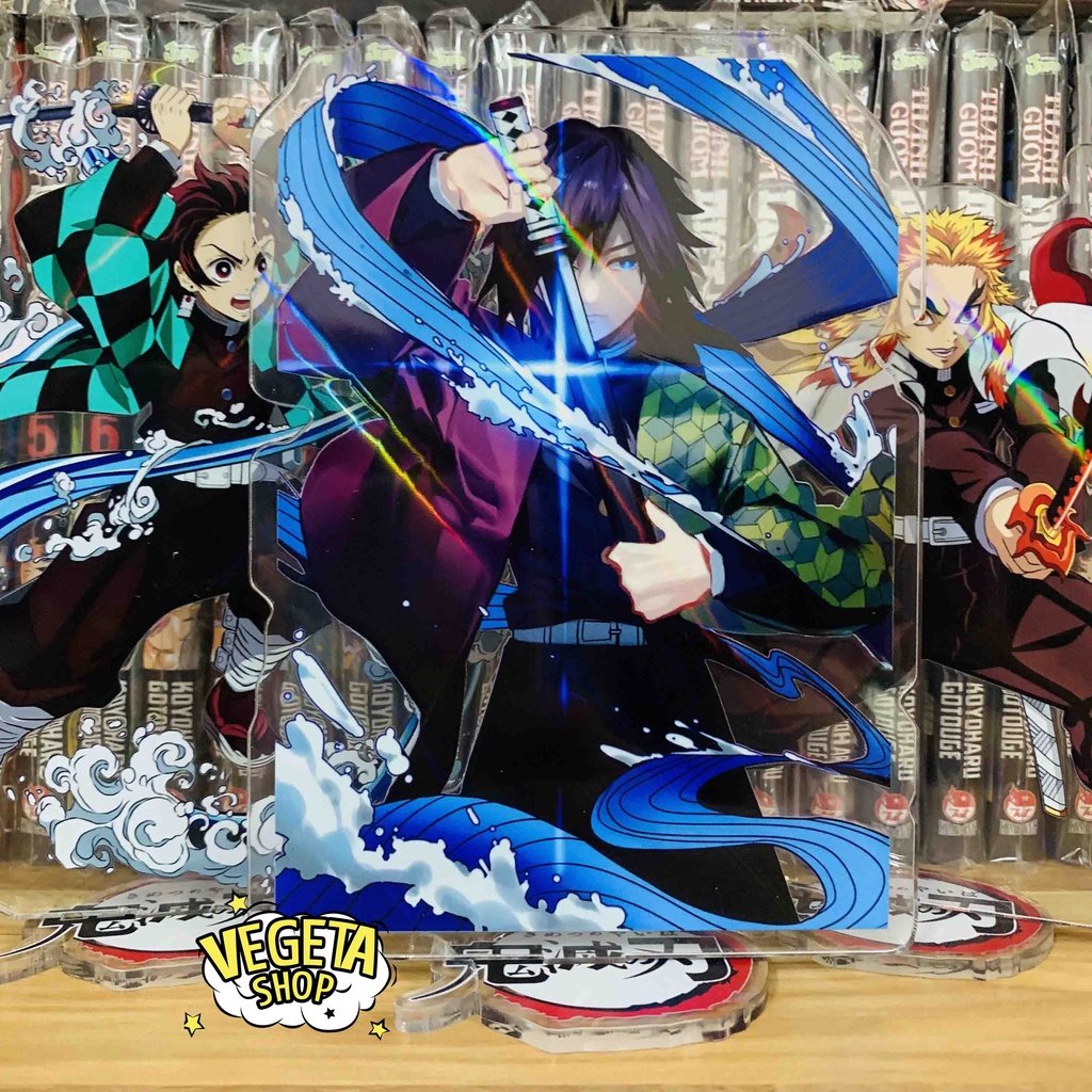 Mô Hình Tượng Standee Acrylic Mica 2 mặt Thanh Gươm Diệt Quỷ - Kimetsu No Yaiba - Tanjiro Nezuko Zenitsu Muichiro Tokito