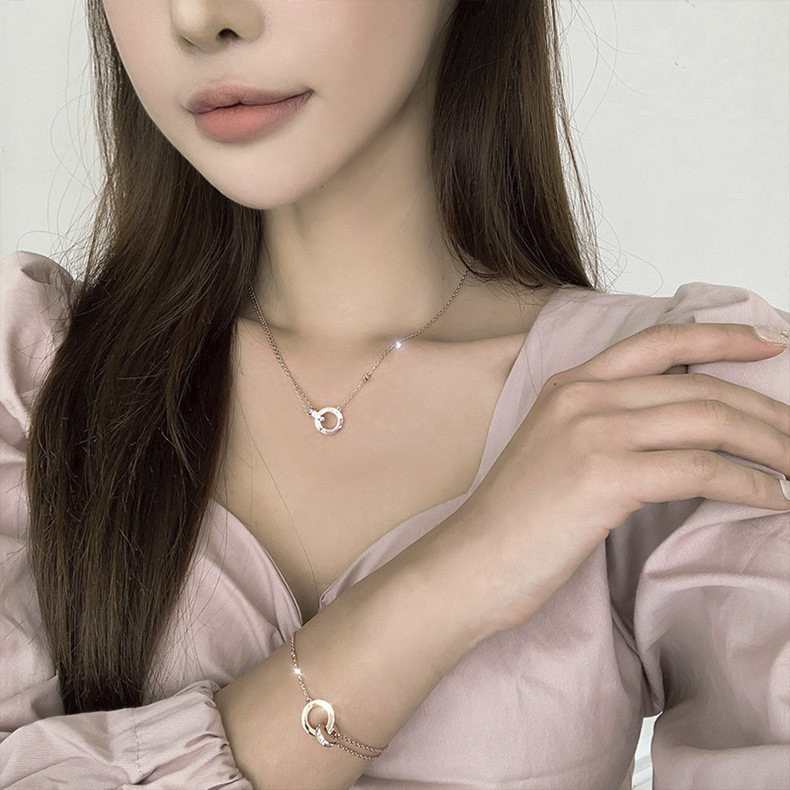 Vòng Tay Mạ Vàng 18K Mặt Số La Mã Phong Cách Hàn Quốc Cho Nữ