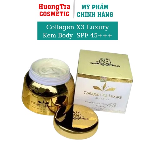 Kem Dưỡng Trắng Da Body Collagen X3 Luxury 250g, Mỹ Phẩm Đông Anh