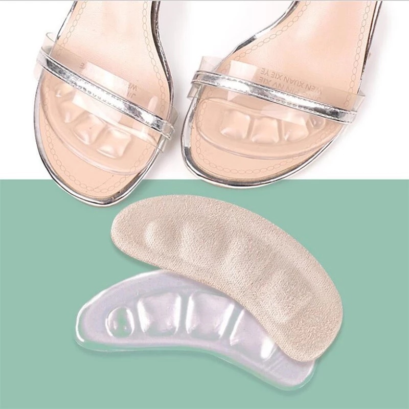 1 Cặp Miếng Lót Giày Cao Gót / Giày Cao Năm Ngón Bằng Vải flannel Mềm Mại Thoáng Khí Giảm Đau Chăm Sóc Sức Khỏe