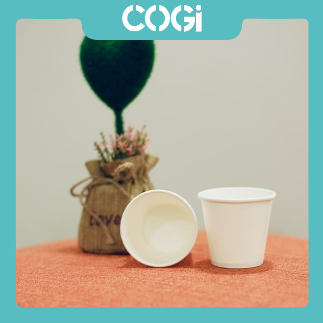 300 ly giấy nhỏ cốc giấy sampling 3oz ~ 80ml cogi đựng mẫu thử, gia vị, sốt - lựa chọn nắp ly