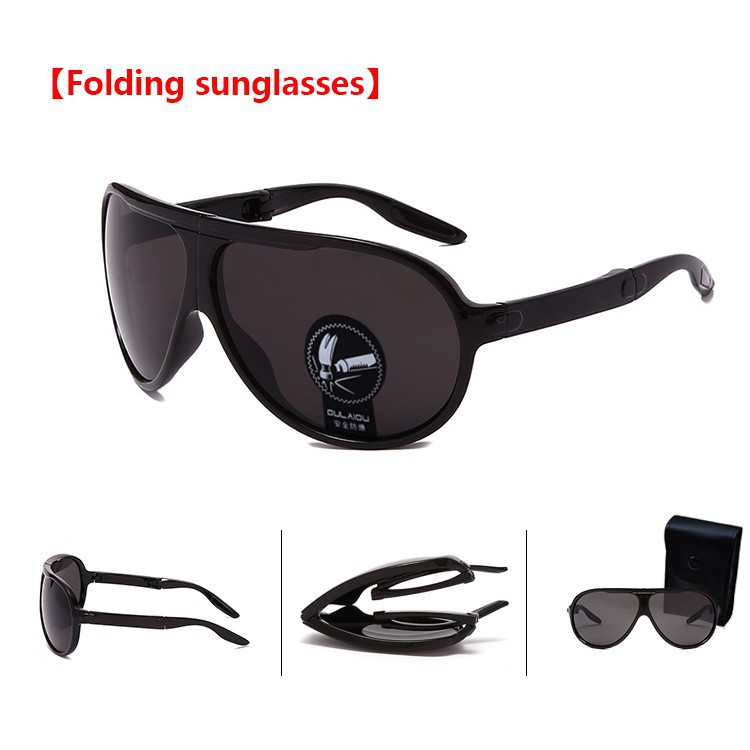 Spots | Folding sports safety explosion-proof sunglasses men and women European and American shades large frame glasses shatterproof xjCD | BigBuy360 - bigbuy360.vn