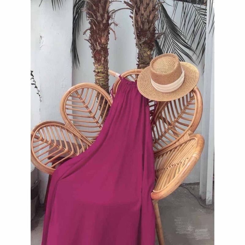 đầm maxi cổ yếm vãi dũi | BigBuy360 - bigbuy360.vn