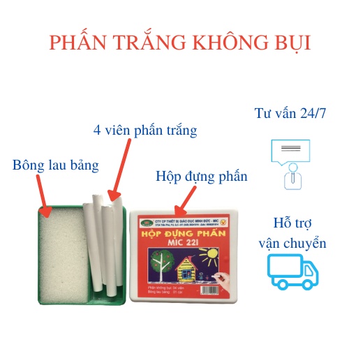 Phấn Viết Bảng Không Bụi, Phấn Trắng Viết Bảng Chất Lượng Cao