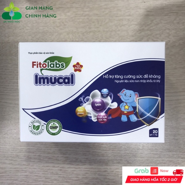 Cốm Tăng Đề Kháng Fitolabs Imucal Giúp Bé Ăn Ngon Miệng Hấp Thu Dinh Dưỡng Tăng Miễn Dịch.Hôp 20 Gói