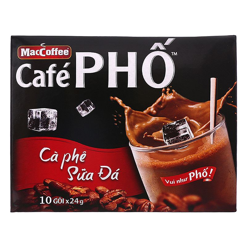 Cà phê Phố sữa đá gói 240g (hộp 10 gói)