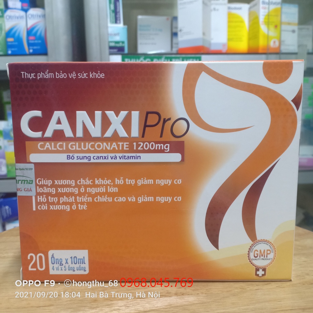 CanxiPro - Bổ sung Canxi và Vitamin hộp 20 ống