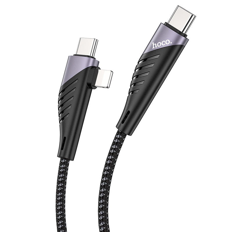 Dây Cáp sạc 2 in 1 - Hoco U95 USB-C to Type-C PD 60W / PD 20W