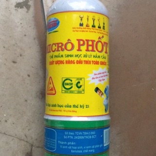 Men nước xử lý bể phốt , bồn cầu , khử mùi MICRO PHỐT