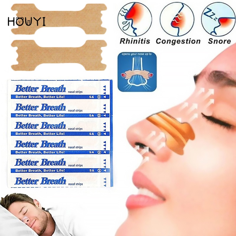 Miếng Dán Mũi Giảm Mệt Mỏi/ Chống Ngáy Sử Dụng Một Lần Thân Thiện Với Da