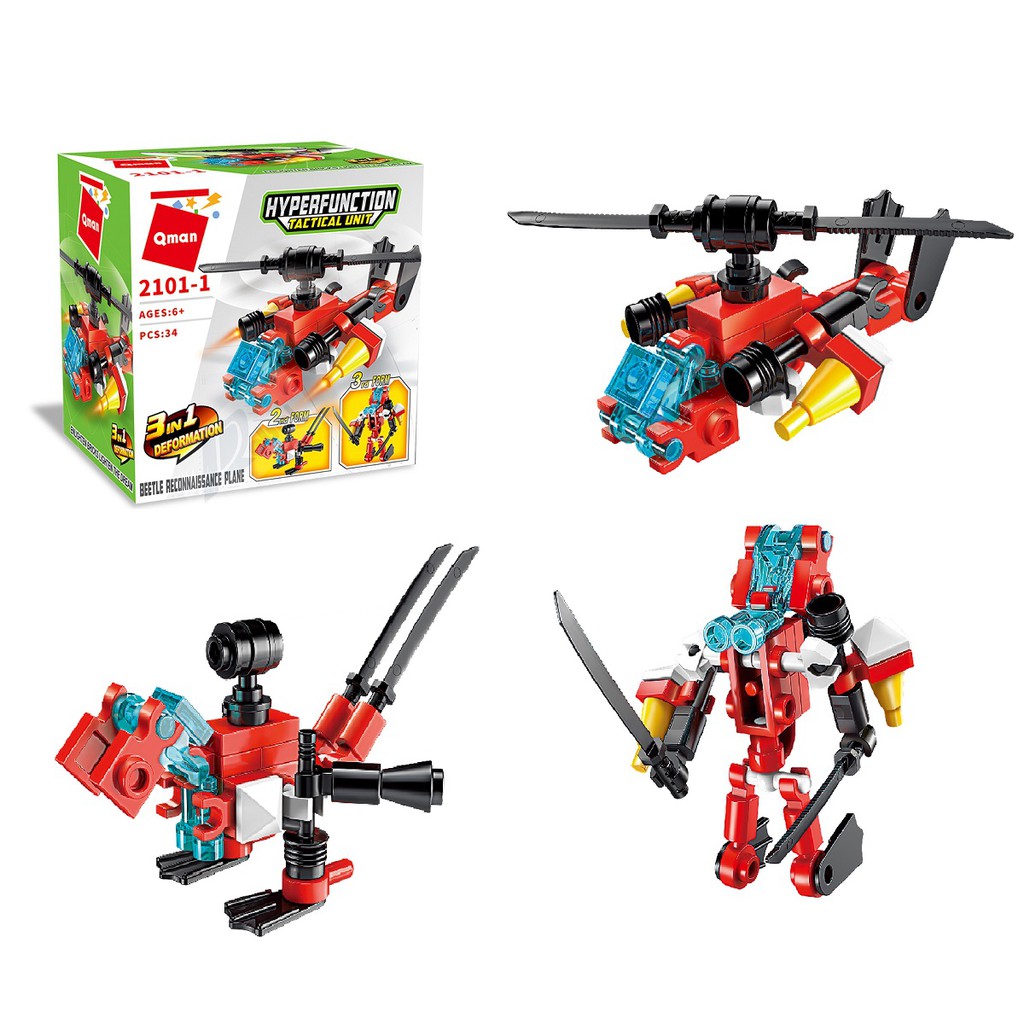 [Mã LT50 giảm 50k đơn 250k] Đồ chơi xếp hình lego QMAN 2101 (hộp lẻ)