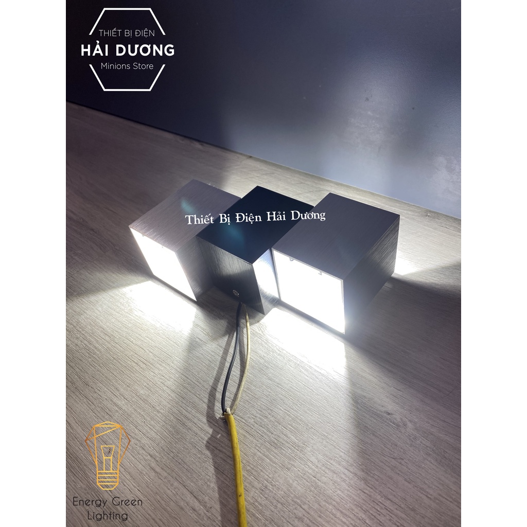 Đèn Tường Energy Green Lighting DT-123 Bắc Âu Phong Cách Bậc Thang Hình Vuông 6W 18cm - ánh sáng vàng