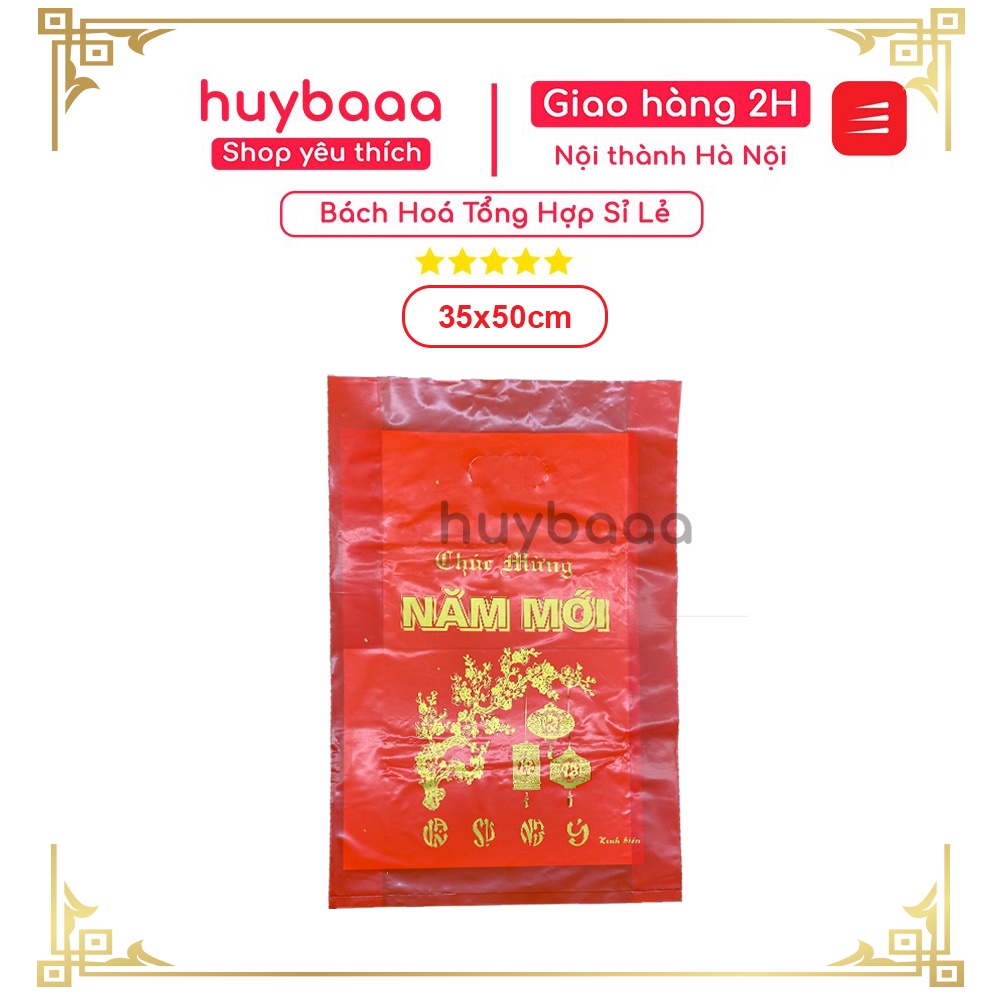 TÚI NILONG HD PE CHÚC MỪNG NĂM MỚI MÀU ĐỎ SIÊU DAI TÚI HD CHÚC TẾT SIÊU RẺ