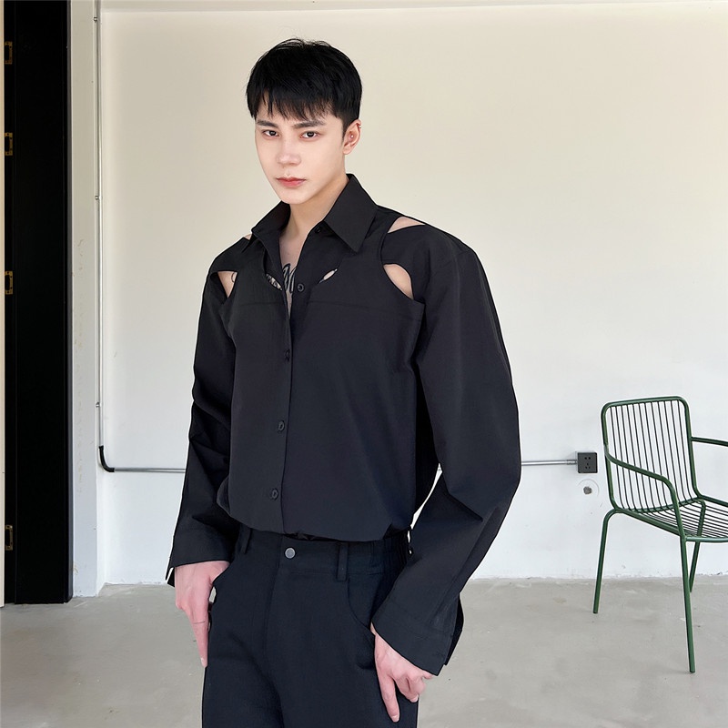Áo Sơ Mi Nam Tay Dài Dáng Rộng Cổ Điển Thời Trang Hàn Quốc Mùa Hè