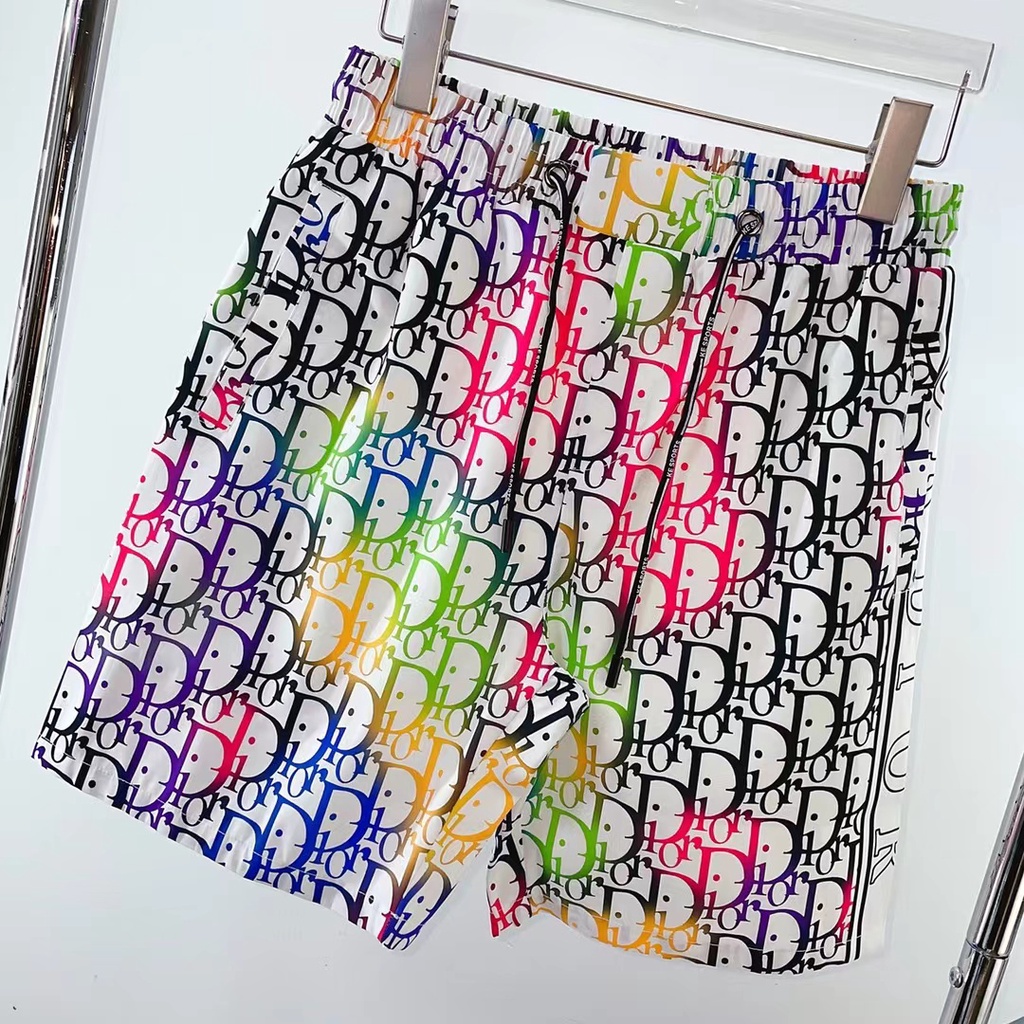 Quần Short DIOR In Logo 3D HD Thoải Mái Thời Trang Mùa Hè Cao Cấp