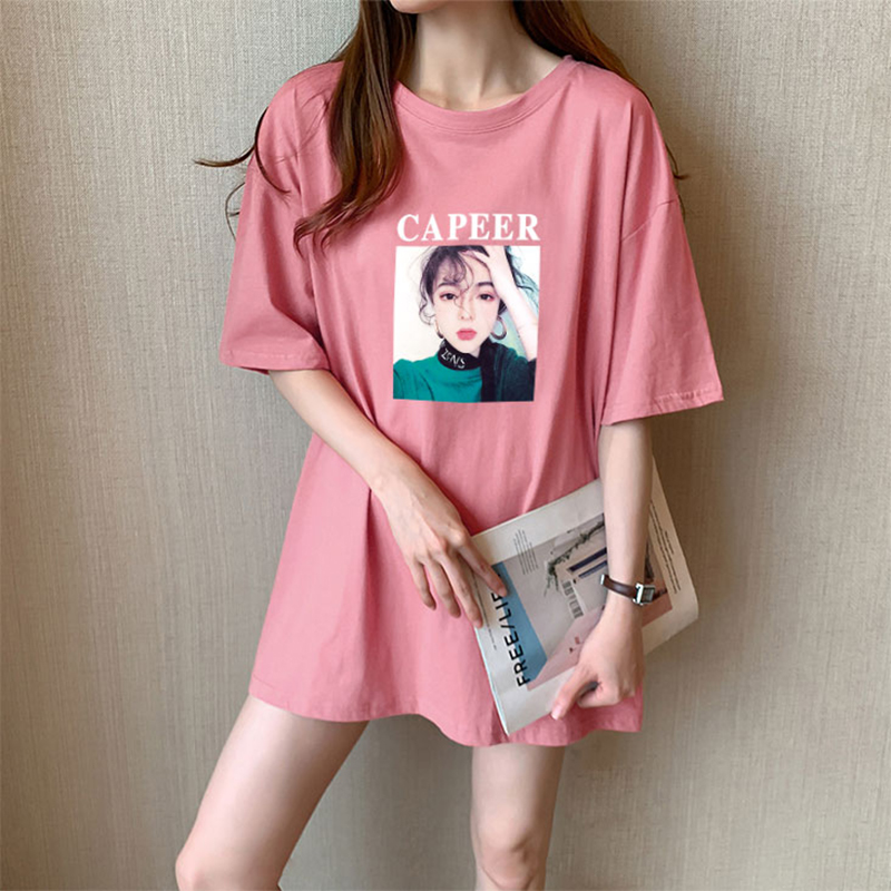 NRVP Áo Thun 100% Cotton Tay Ngắn Thời Trang Hàn Quốc Cho Nữ