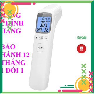 Nhiệt kế hồng ngoại, nhiệt kế điện tử đo sữa - nước - thân nhiệt không tiếp xúc, cảnh báo sốt an toàn cho bé