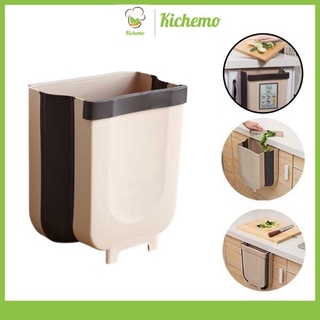 Thùng Rác Nhựa Gấp Gọn Thông Minh Treo Cánh Tủ Bếp