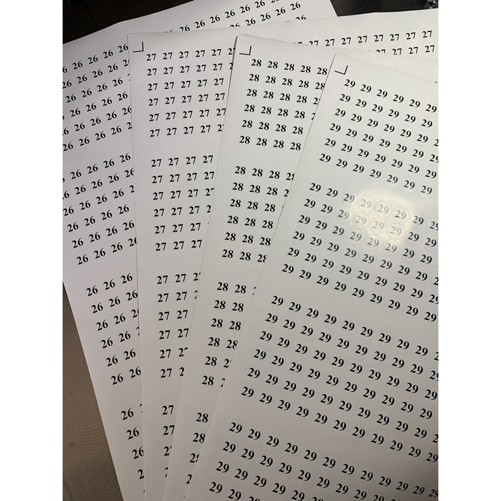 100 tem dán size quần áo 15mm giá rẻ