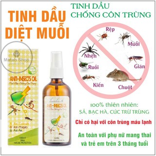 [FREESHIP + XẢ KHO 3 NGÀY] Tinh dầu xịt đuổi ruồi muỗi kiến gián côn trùng an toàn cho trẻ em không độc hại Matab Shop