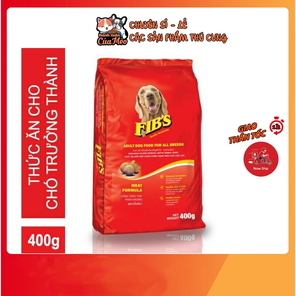 Thức Ăn Hạt Khô FIB'S Cho Chó Lớn 400g