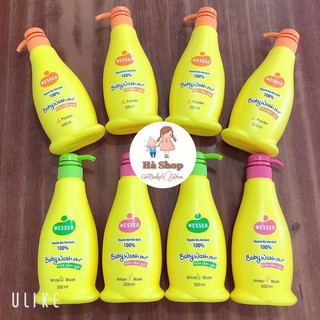 Sữa tắm gội Wesser cho bé 500ml siêu thơm
