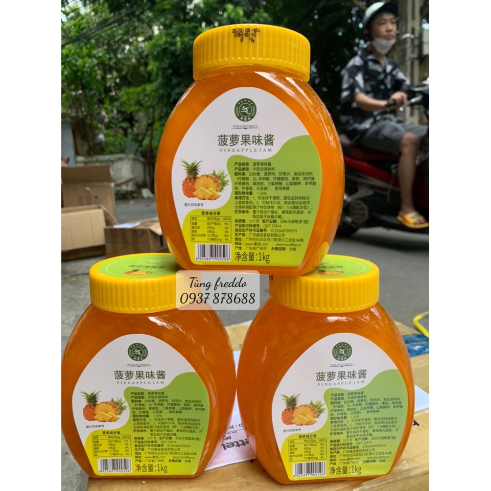 Sauce / Mứt sốt Dứa Hekhang Đài loan hộp 1kg