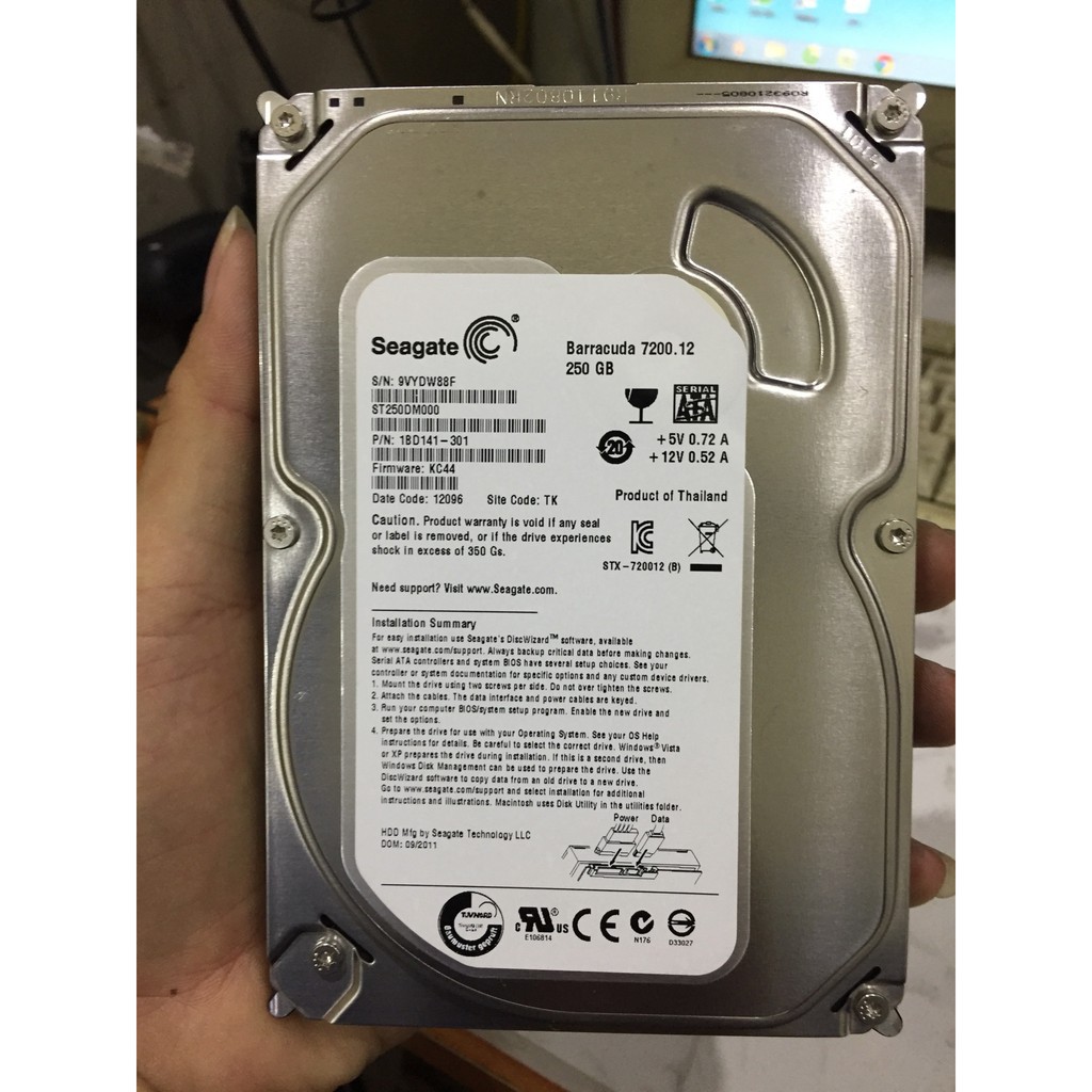 Ổ Cứng HDD Seagate 250GB - Nhập Khẩu Từ Nhật Bản Hàn Quốc  - Bảo Hành 6 Tháng 1 Đổi 1 | BigBuy360 - bigbuy360.vn