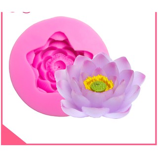 Khuôn Silicone Hoa Sen Nở Lớn 10Cm