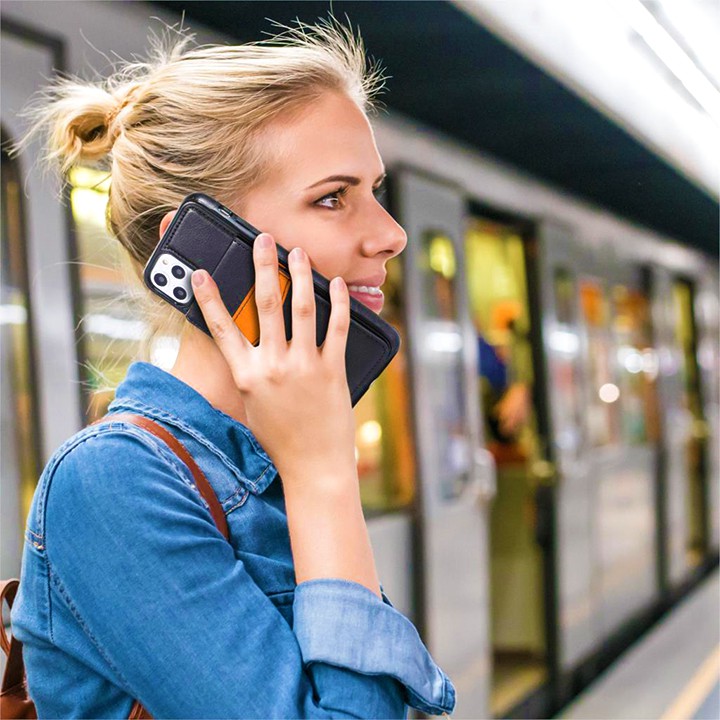 Bao da iPhone 11, 11 Pro, 11 Pro Max Kiêm ví - thẻ - card đa năng và tiện dụng - Shop Dan House