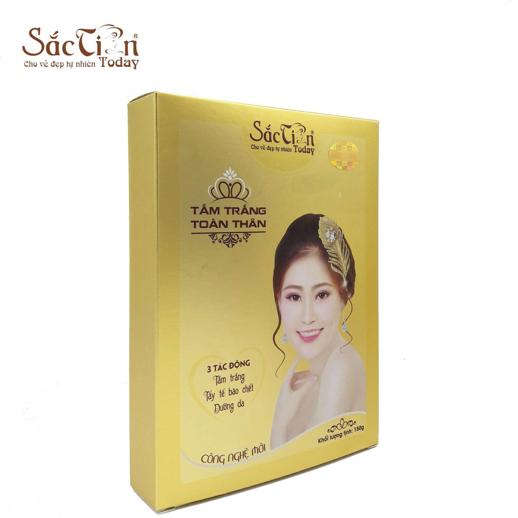 Tắm trắng toàn thân 4 gói thành phần Sắc Tiên Today 150g