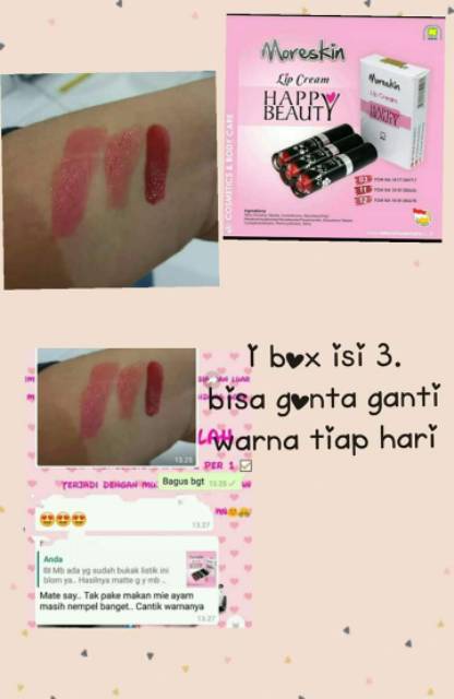 (Hàng Mới Về) Son Kem Moreskin Mua 1 / 3 Màu Tùy Chọn | BigBuy360 - bigbuy360.vn