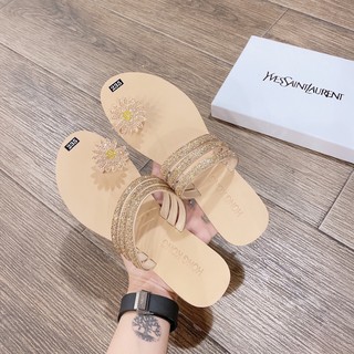 Dép nữ DÉP XỎ NGÓN HOA CÚC BLING BLING