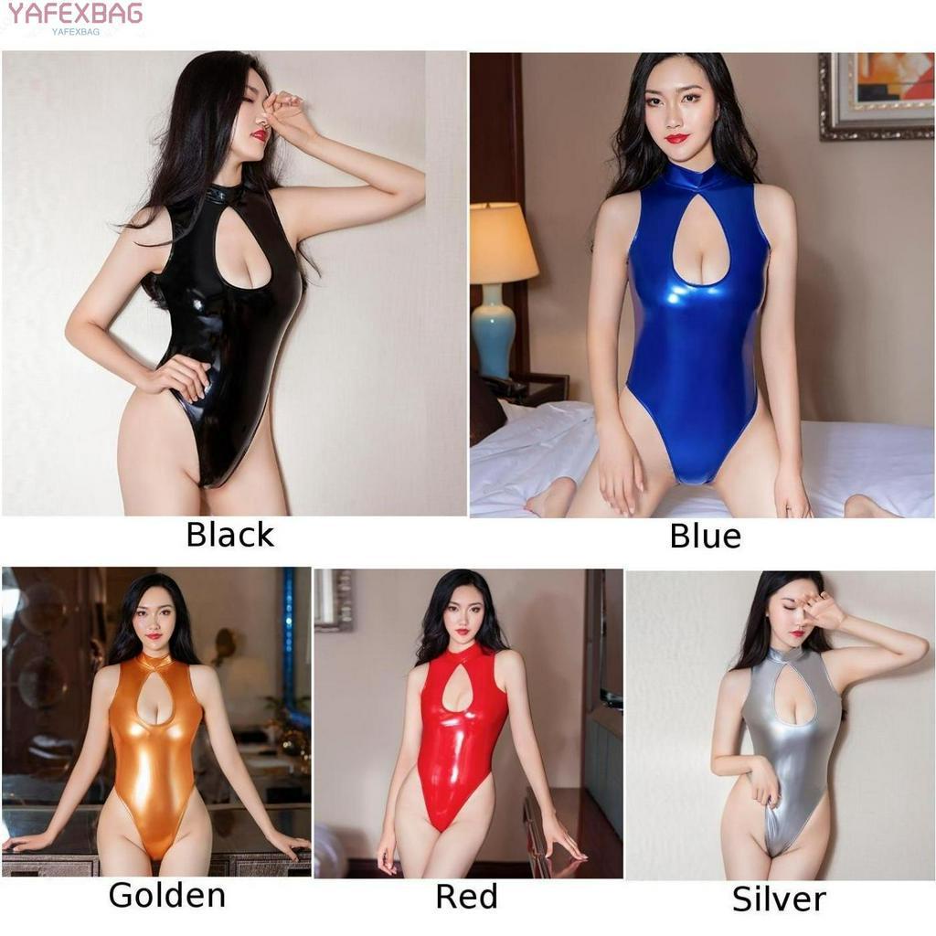 Đồ lót liền quần bằng da PU phong cách quyến rũ thời trang cho nữ