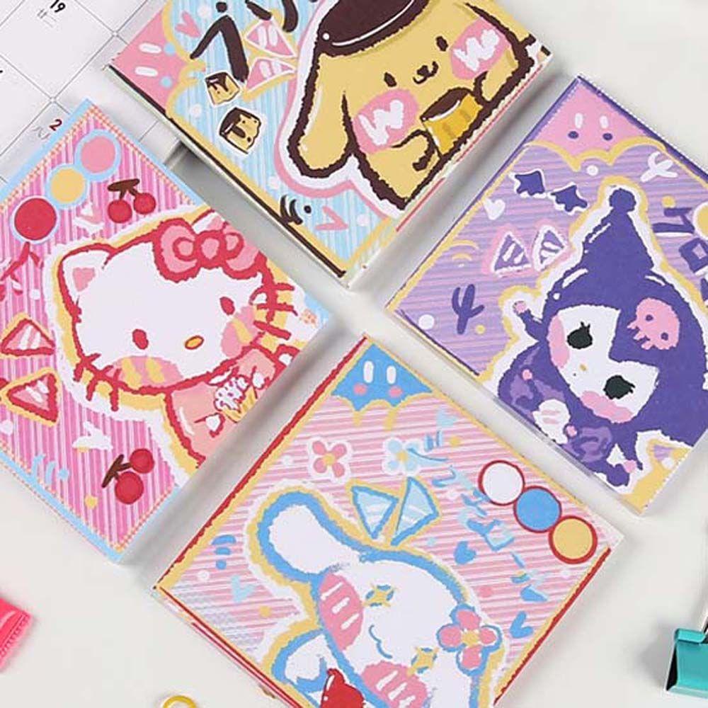 Giấy Ghi Chú Họa Tiết Mèo Kitty Hoạt Hình Trang Trí Sổ Tay
