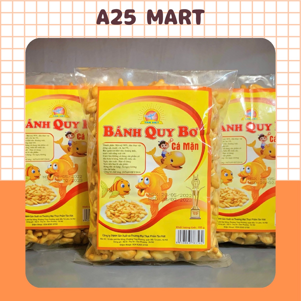 Bánh Quy Bơ Cá Mặn Tân Việt Gói 150g