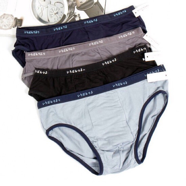 Quần Lót Nam Combo 5 sịp cotton xuất Nhật chất mỏng đep