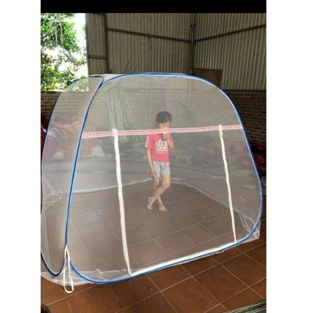 Màn chụp tự bung đỉnh rộng Mùng tự bung đỉnh rộng gia đình 1m6, 1m8, 2m2, 1m2 Cao Cấp