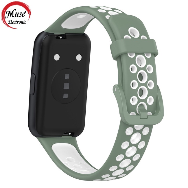 Dây Đeo Thay Thế Hai Màu Tương Phản Thoáng Khí Cho Đồng Hồ Huawei Band 7