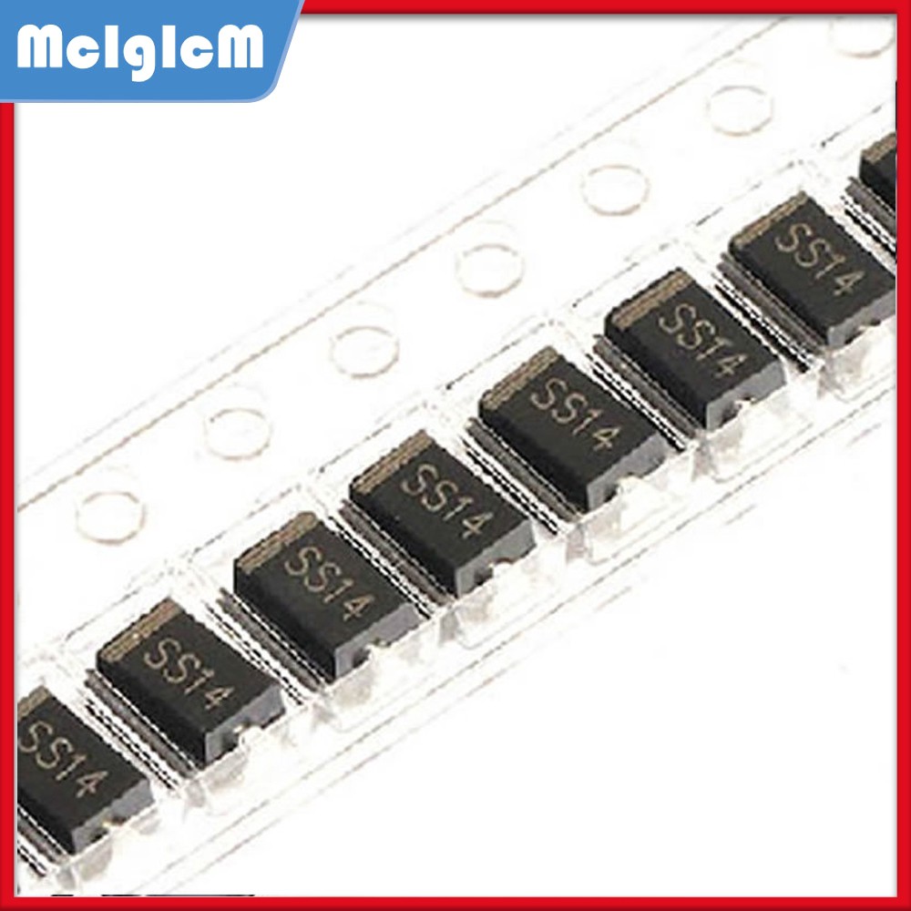 Bộ 100 điốt bán dẫn Schottky SMA 1n5819 SMD 1A 40V Do-214ac chuyên dụng