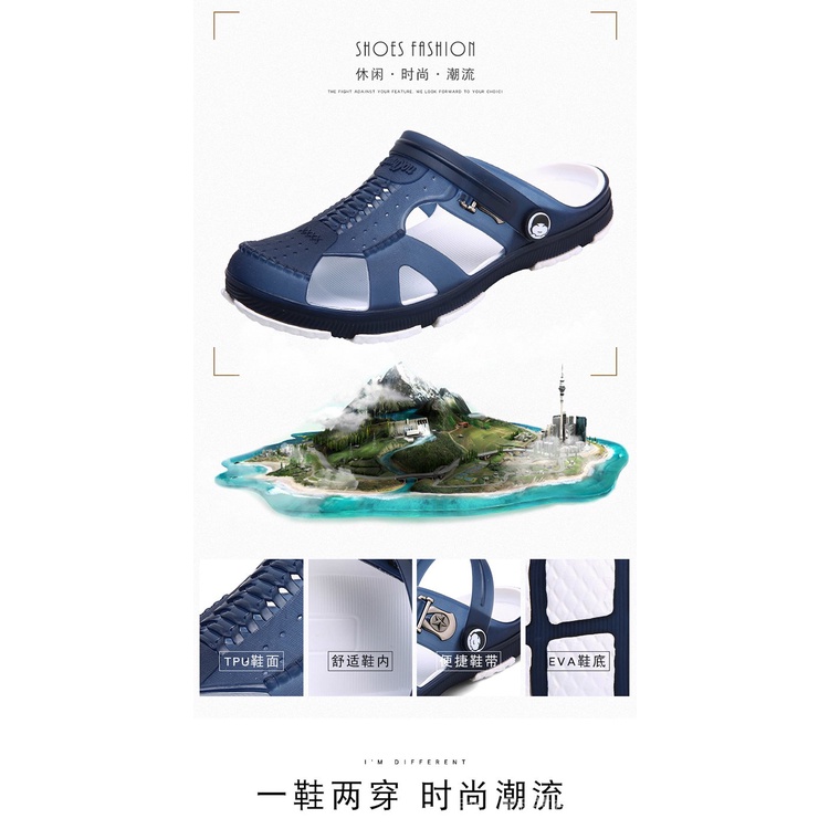 Dép Sandal Đế Mềm Chống Trượt Thời Trang Đi Biển Mùa Hè 2022 Cho Nam