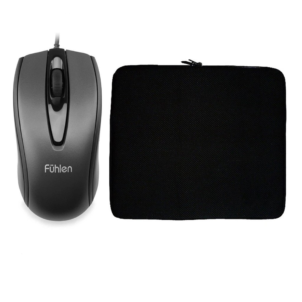 Combo chuột fuhlen L 102 + túi chống sốc laptop 15.6 inch