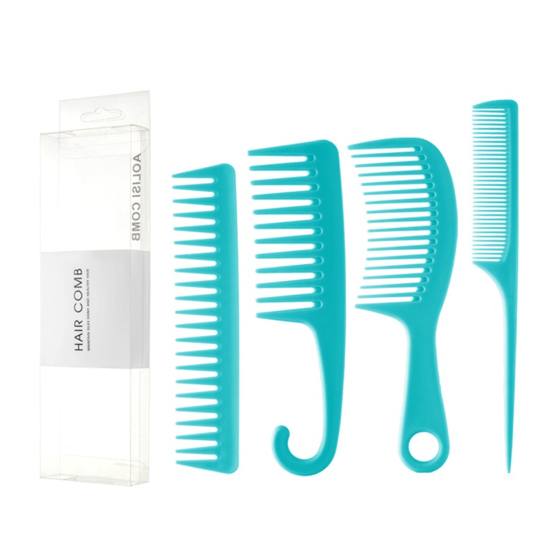 Set 4 Lược Chải Tóc Gỡ Rối Răng Thưa Tiện Dụng Cho Nữ YOUYO