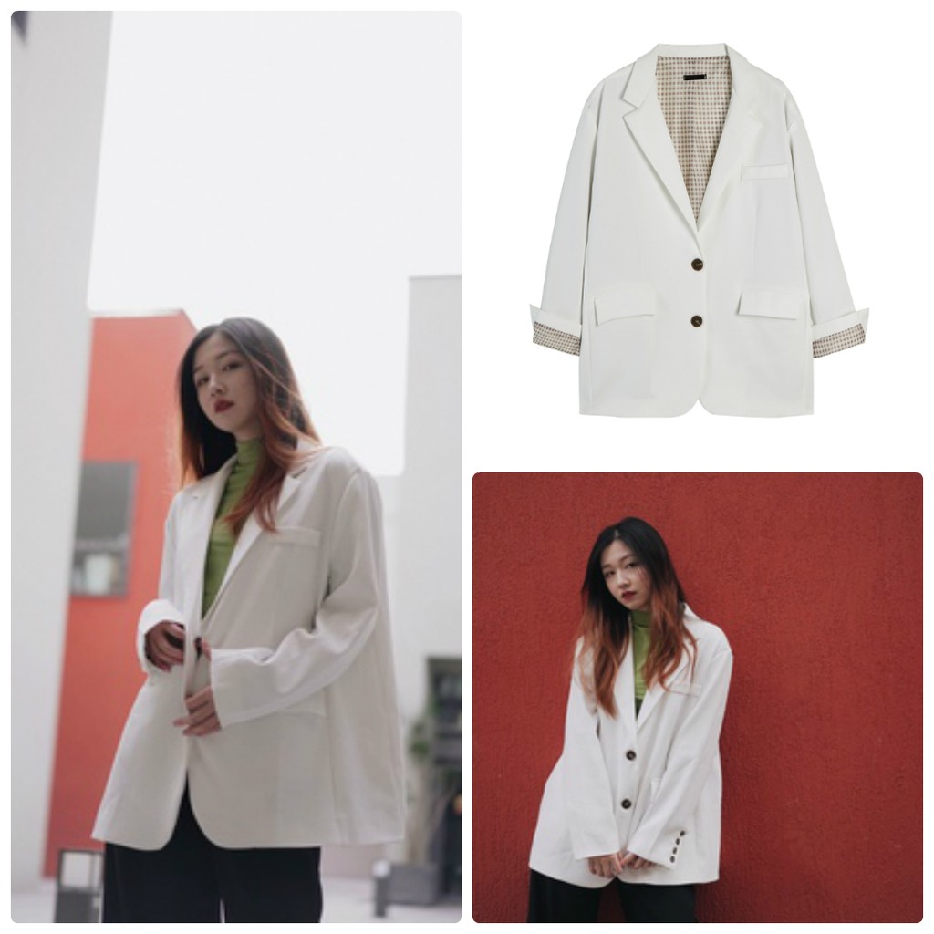 [SẴN] - Áo Blazer trắng (C80)