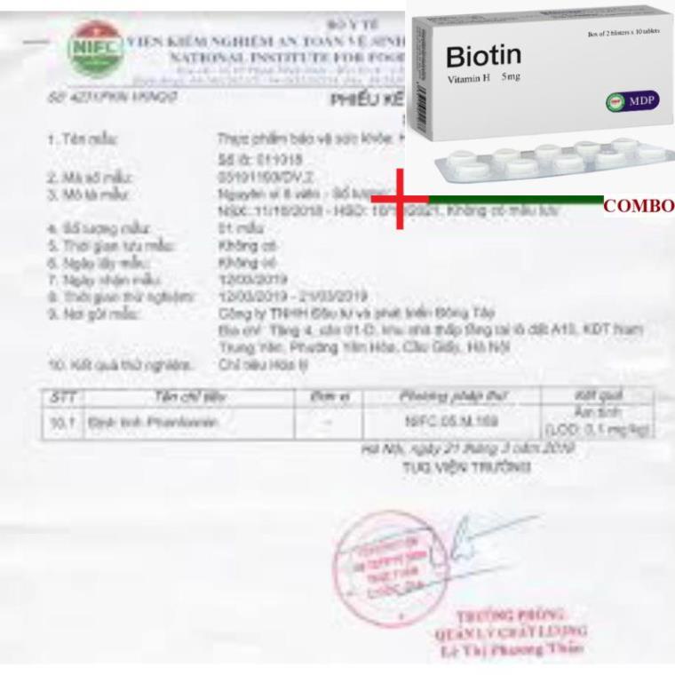Combo Biotin 5mg+ Hạ an đường hỗ trợ giảm đường huyết mỡ máu