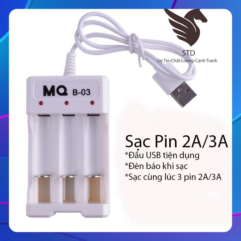 Bộ sạc 3 Pin 2A/3A 1.5V Hàng chất lượng