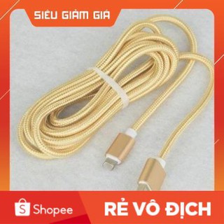 Dây sạc iphone, android dài 3m bọc dù siêu bền
