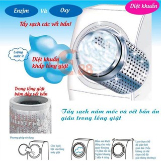 Bột tẩy vệ sinh lồng máy giặt Hàn Quốc 450gr dùng cho cả máy giặt lồng đứng và lồng ngang GD38 - SINCE88