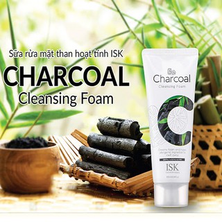 Sữa rửa mặt than hoạt tính dành cho da dầu mụn ISK