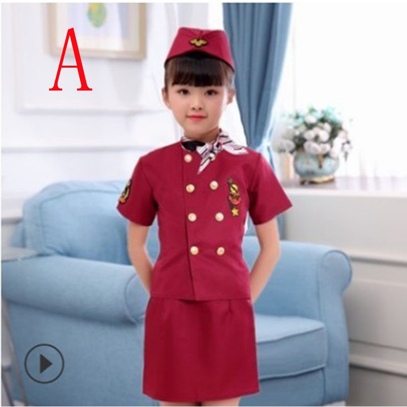 Bộ đồ hóa trang nữ tiếp viên hàng không cho bé